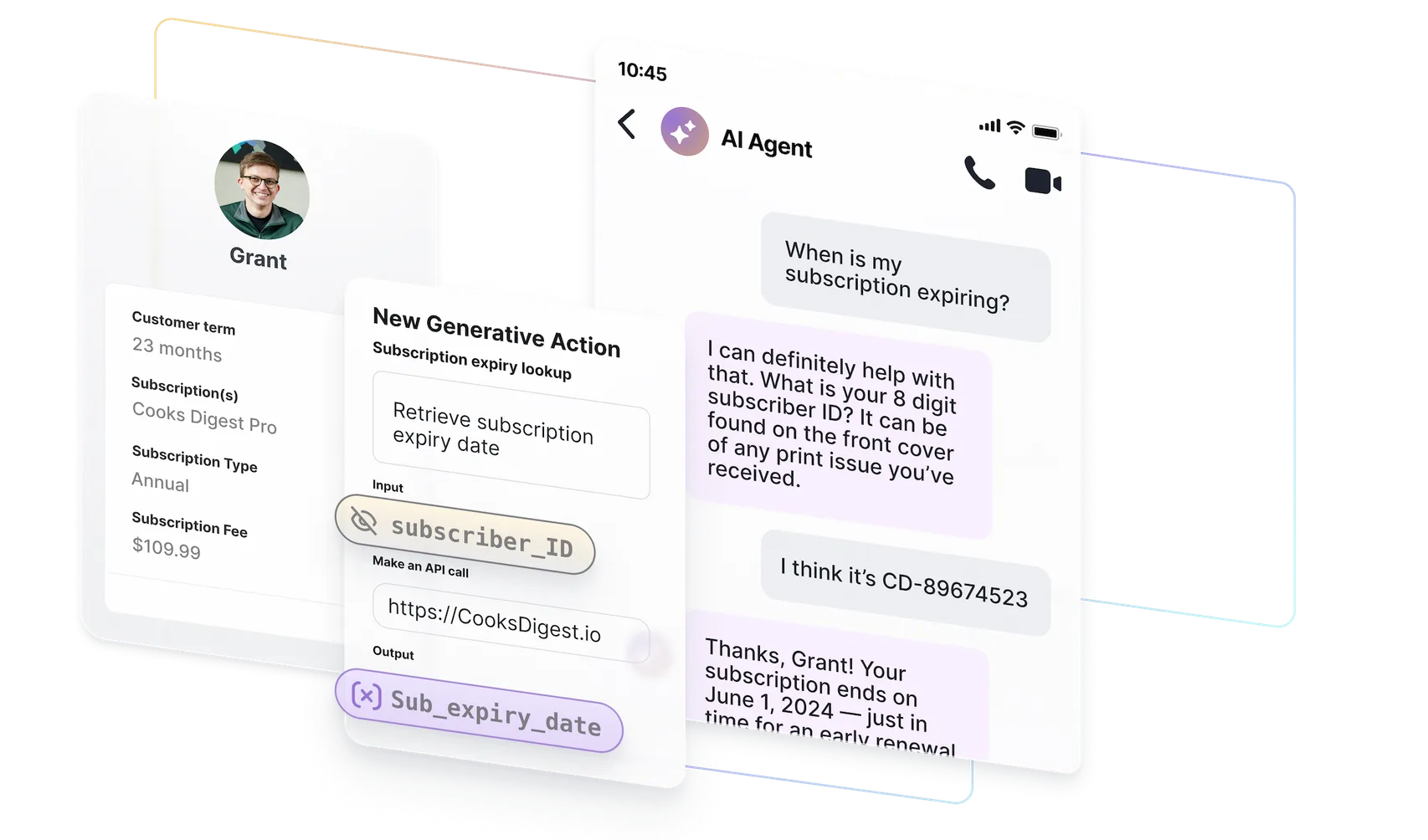 Chatbot interaktif, Asisten chatbot, Asisten AI, Interaksi chatbot